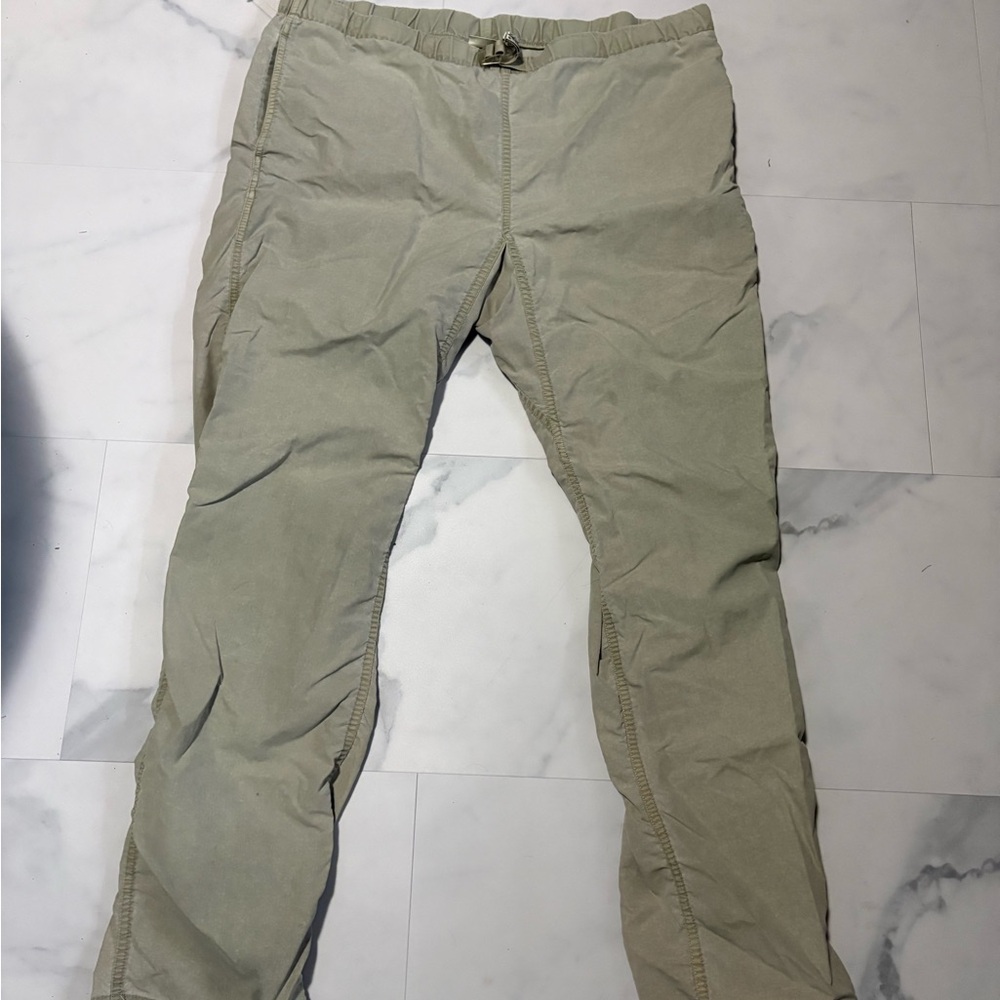 Men's Slim Elastic Waist Chinos - Light Olive/Tan
